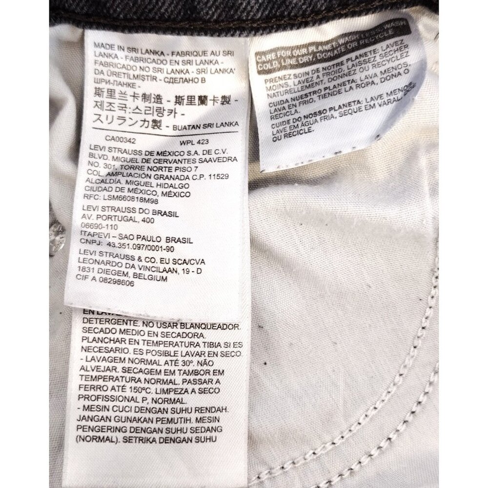 Levi Wedgie Skinny Jeans Size 28 Black - Picture 8 of 9